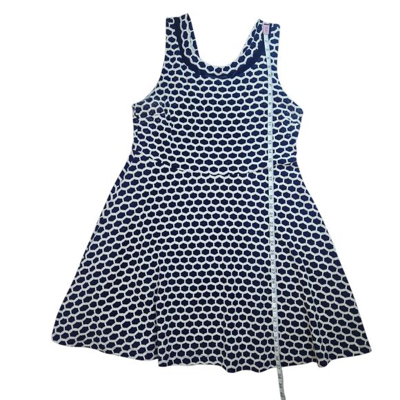 Pixley Navy & White Midi Dress 2x - Picture 4 of 9